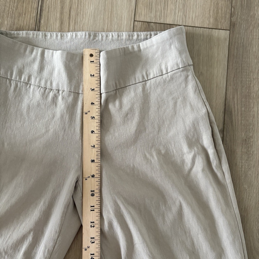 Orvis Pants Womens 8 Beige Mid Pull On Straight Leg Elastic Waist Stretch - Picture 4 of 8